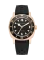 Złoty zegarek męski Nivada Grenchen z gumowym paskiem Pacman Depthmaster Bronze 14123A01 Black Rubber Tropic 39MM Automatic
