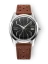Reloj Nivada Grenchen plata de hombre con correa de cuero Antarctic Spider 35011M41 35M