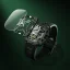 Men's black CIGA Design watch with rubber strap Mechanical Watch Eye Of Horus Black 48MM Automatic
