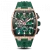 Men's gold Ralph Christian watch with a rubber band The Polaris Chrono - Gold / Hunter Green 42,5MM