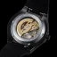 Relógio de homem Ralph Christian preto com elástico Prague Skeleton Deluxe - Black Automatic 44MM