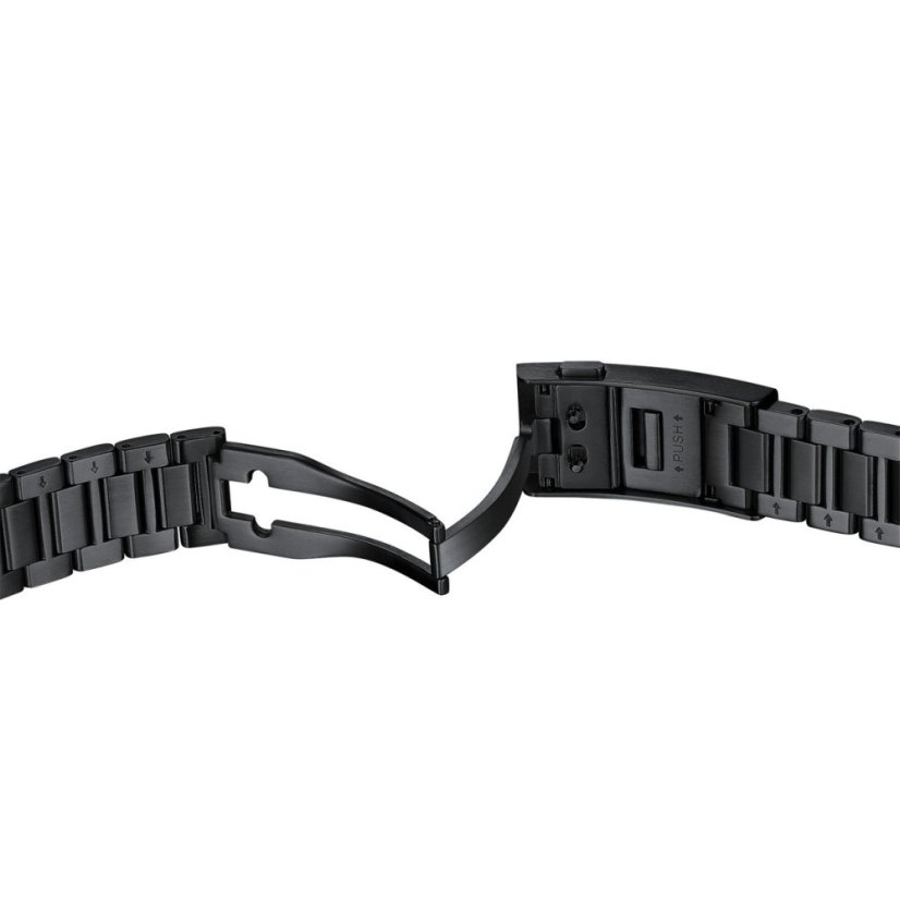 Men's black Phoibos watch with steel strap Apollo PY056BX - Automatic 39MM