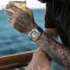 Zlaté pánské hodinky Ralph Christian s gumovým páskem The Equinox Chrono - Atlantic Crest 47MM