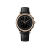 Men's gold Corniche watch with leather strap Chronograph Steel with Rose Gold Black dial 39MM