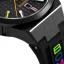 Reloj Bomberg Watches negro con banda de goma CHROMA NOIRE 43MM Automatic