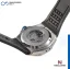 Strieborné pánske hodinky Nsquare s koženým opaskom SnakeQueen Silver / Blue 46MM Automatic