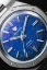 Strieborné pánske hodinky Nivada Grenchen s textilným opaskom F77 STAINLESS STEEL LAPIS LAZULI 68009A77-BC 37MM Automatic