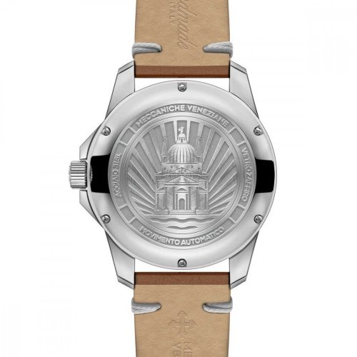 Ανδρικό ρολόι Meccaniche Veneziane με γνήσιο δερμάτινο λουράκι Redentore 1301001