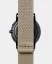 Zilverkleurig herenhorloge van Eone met nylon band Bradley Apex Beige - Silver 40MM