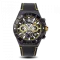 Černé pánské hodinky Ralph Christian s koženým páskem The Delta Chrono - Black 45MM