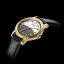 Złoty męski zegarek Epos ze skórzanym paskiem Emotion 24H 3390.302.22.38.25 41MM Automatic