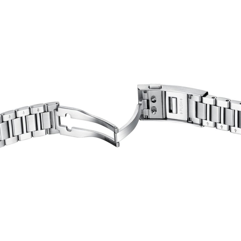 Stříbrné pánské hodinky Phoibos Watches s ocelovým páskem Apollo PY056C - Automatic 39MM