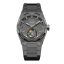 Silberne Herrenuhr Aisiondesign Watches mit Stahlband Tourbillon Hexagonal Pyramid Seamless Dial - Gunmetal 41MM