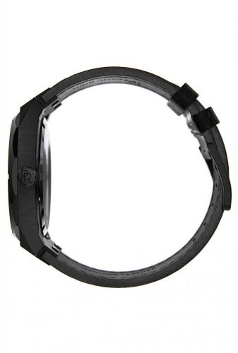 Ανδρικό μαύρο ρολόι Paul Rich με γνήσιο δερμάτινο λουράκι Star Dust - Leather Black 45MM