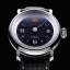 Men's silver Ferro & Company with leather strap Distinct 3 Petrol 42MM