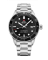 Ασημένιο ρολόι Swiss Military Hanowa για άντρες με ιμάντα από χάλυβα Dive SM34088.01 41,5MM