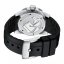 Men's silver Phoibos watch with leather strap Great Wall 300M - Green Automatic 42MM Limited Edition