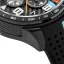 Montre Bomberg Watches pour hommes en noir avec bracelet en caoutchouc RACING CARBON MC 45MM