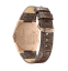 Złoty męski zegarek Valuchi Watches ze skórzanym paskiem Lunar Calendar - Rose Gold White Leather 40MM