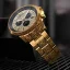 Louis XVI geel herenhorloge met stalen band Palais Royale 1087 - Gold 43MM
