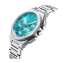 Strieborné pánske hodinky NYI Watches s oceľovým pásikom Cardinal - Silver 42MM