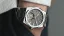 Men's silver Aisiondesign Watch with steel strap Tourbillon Hexagonal Pyramid Seamless Dial - Black 41MM