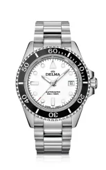 Reloj Delma Watches Plata para hombre con correa de acero Commodore Silver 43MM Automatic