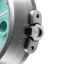 Herrenuhr aus Silber 22Designstudio Watches mit Stahlband Concrete Sport Green 45MM Automati