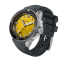 Strieborné pánske hodinky Circula Watches s gumovým pásikom DiveSport Titan - Madame Jeanette / Black DLC Titanium 42MM Automatic