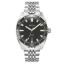Men's silver Circula Watch with steel strap AquaSport II -  Black 40MM Automatic