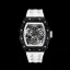Bílé pánské hodinky Tsar Bomba Watch s gumovým páskem TB8208CF - Elegant White Automatic 43,5MM