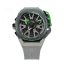Men's Mazzucato black watch with rubber strap RIM Monza Black / Green - 48MM Automatic