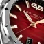 Men's silver Bomberg Watch with steel strap EDGE RED 43MM Automatic