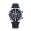 Montre Milus Watches pour homme de couleur argent avec bracelet en caoutchouc Archimèdes by Milus Deep Blue 41MM Automatic