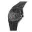 Crni muški sat Valuchi Watches sa kožnim remenom Lunar Calendar - Gunmetal Black Leather 40MM