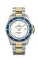 Relógio Delma Watches prata para homens com pulseira de aço Commodore Silver / Gold White 43MM Automatic