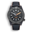 Relógio Squale pulseira de couro de borracha preta masculina T-183 Forged Carbon Orange - Black 42MM Automatic