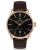 Men's gold Vincero watch with leather strap Icon Automatic - Rose Gold 41MM