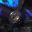 Orologio da uomo in oro Tsar Bomba Watch con un braccialetto di gomma TB8204Q - Gold / Blue 43,5MM