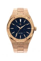 Men's Paul Rich gold watch with steel strap Frosted Star Dust - Rose Gold 42MM