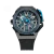 Men's Mazzucato black watch with rubber strap RIM Monza Black / Blue - 48MM Automatic