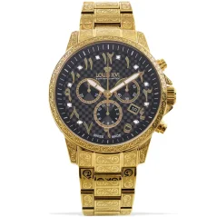 Zlaté pánske hodinky Louis XVI s oceľovým pásikom Palais Royale 1094 - Gold 43MM