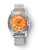 Men's silver Nivada Grenchen watch with steel strap Orange Depthmaster 14127A12 39MM Automatic