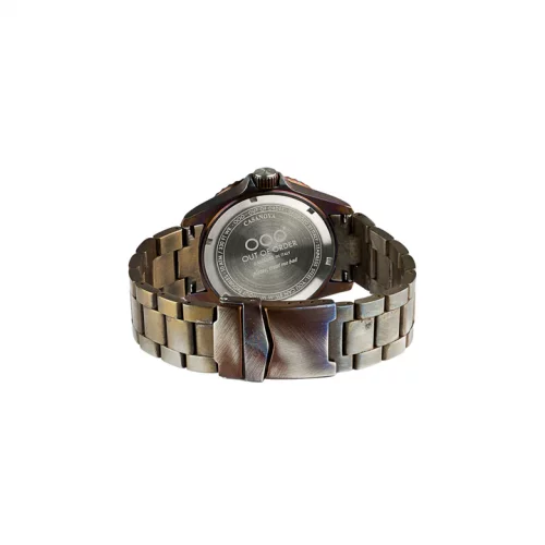 Relógio Out Of Order Watches prata para homens com pulseira de aço Blue Casanova 44MM