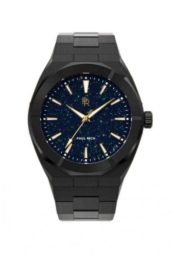 Relógio Paul Rich masculino com pulseira de aço Star Dust - Black 42MM