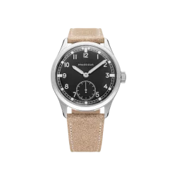 Strieborné pánske hodinky Praesidus s koženým opaskom DD-45 Factory Fresh 38MM Automatic