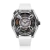 Reloj Mazzucato plata para hombre con goma LAX Dual Time White - 48MM Automatic