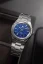 Men's silver Nivada Grenchen watch with steel strap F77 TITANIUM LAPIS LAZULI 68017A77 37MM Automatic