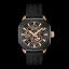 Zwart herenhorloge van Audaz Watches met een rubberen band Maverick ADZ 3060-04 - Automatic 43MM