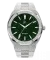Reloj Paul Rich plateado para hombre con correa de acero Frosted Star Dust - Silver Green 45MM
